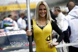 Gridgirl of Bruno Spengler (CAN) BMW Team MTEK BMW M4 DTM 26.09.2015, DTM Round 8, Nürburgring, Germany, Saturday, Race 1.