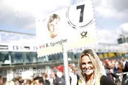 Gridgirl of Bruno Spengler (CAN) BMW Team MTEK BMW M4 DTM 27.09.2015, DTM Round 8, Nürburgring, Germany, Sunday, Race 2.