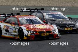 Augusto Farfus (BRA) BMW Team RBM BMW M4 DTM, Pascal Wehrlein (GER) HWA AG Mercedes-AMG C63 DTM 27.09.2015, DTM Round 8, Nürburgring, Germany, Sunday, Race 2.