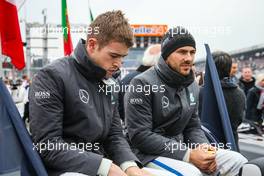 Gary Paffett (GBR) ART Grand Prix Mercedes-AMG C63 DTM and Paul Di Resta (GBR) HWA AG Mercedes-AMG C63 DTM 18.10.2015, DTM Round 9, Hockenheimring, Germany, Sunday, Race 2.