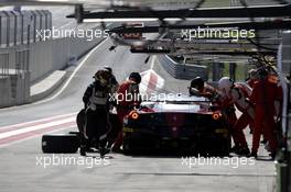 Pitstop, Alexander Talkanitsa (BLR) Alexander Talkanitsa Jr (BLR) Alessandro Pierguidi (ITA) AT RACING Ferrari F458 Italia 11.-12.07.2015. ELMS Round 3, Spielberg, Austria.
