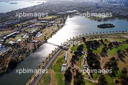 Scenic aerial action. 13.03.2015. Formula 1 World Championship, Rd 1, Australian Grand Prix, Albert Park, Melbourne, Australia, Practice Day.