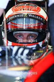 Jenson Button (GBR) McLaren MP4-30. 13.03.2015. Formula 1 World Championship, Rd 1, Australian Grand Prix, Albert Park, Melbourne, Australia, Practice Day.