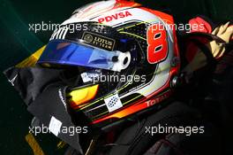 The helmet of Romain Grosjean (FRA) Lotus F1 Team on the grid. 15.03.2015. Formula 1 World Championship, Rd 1, Australian Grand Prix, Albert Park, Melbourne, Australia, Race Day.