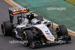 Sergio Perez (MEX) Sahara Force India F1 VJM08. 14.03.2015. Formula 1 World Championship, Rd 1, Australian Grand Prix, Albert Park, Melbourne, Australia, Qualifying Day.