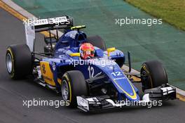 Felipe Nasr (BRA) Sauber C34. 14.03.2015. Formula 1 World Championship, Rd 1, Australian Grand Prix, Albert Park, Melbourne, Australia, Qualifying Day.