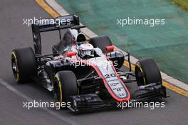 Kevin Magnussen (DEN) McLaren MP4-30. 14.03.2015. Formula 1 World Championship, Rd 1, Australian Grand Prix, Albert Park, Melbourne, Australia, Qualifying Day.
