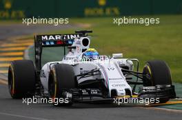 Felipe Massa (BRA) Williams FW37. 14.03.2015. Formula 1 World Championship, Rd 1, Australian Grand Prix, Albert Park, Melbourne, Australia, Qualifying Day.