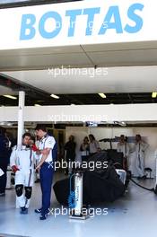 The Williams FW37 of Valtteri Bottas (FIN) Williams, who did not start the race. 15.03.2015. Formula 1 World Championship, Rd 1, Australian Grand Prix, Albert Park, Melbourne, Australia, Race Day.