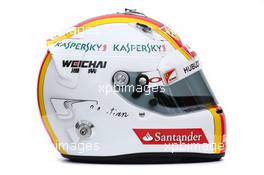 The helmet of Sebastian Vettel (GER) Ferrari. 12.03.2015. Formula 1 World Championship, Rd 1, Australian Grand Prix, Albert Park, Melbourne, Australia, Preparation Day.