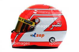 The helmet of Felipe Nasr (BRA) Sauber F1 Team. 12.03.2015. Formula 1 World Championship, Rd 1, Australian Grand Prix, Albert Park, Melbourne, Australia, Preparation Day.