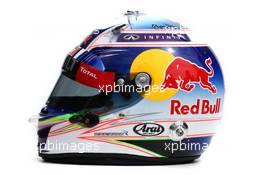 The helmet of Daniel Ricciardo (AUS) Red Bull Racing. 12.03.2015. Formula 1 World Championship, Rd 1, Australian Grand Prix, Albert Park, Melbourne, Australia, Preparation Day.