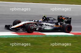 Sergio Perez (MEX) Sahara Force India F1 VJM08. 19.06.2015. Formula 1 World Championship, Rd 8, Austrian Grand Prix, Spielberg, Austria, Practice Day.