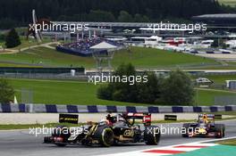 Romain Grosjean (FRA) Lotus F1 E23. 19.06.2015. Formula 1 World Championship, Rd 8, Austrian Grand Prix, Spielberg, Austria, Practice Day.