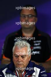 Pat Symonds (GBR) Williams Chief Technical Officer in the FIA Press Conference. 19.06.2015. Formula 1 World Championship, Rd 8, Austrian Grand Prix, Spielberg, Austria, Practice Day.
