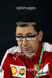 Mattia Binotto (ITA) Ferrari Race Engine Manager in the FIA Press Conference. 19.06.2015. Formula 1 World Championship, Rd 8, Austrian Grand Prix, Spielberg, Austria, Practice Day.