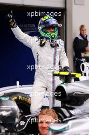 Felipe Massa (BRA) Williams celebrates his third position in parc ferme. 21.06.2015. Formula 1 World Championship, Rd 8, Austrian Grand Prix, Spielberg, Austria, Race Day.