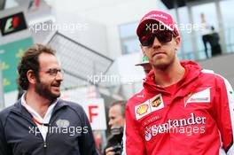 Sebastian Vettel (GER) Ferrari on the drivers parade. 21.06.2015. Formula 1 World Championship, Rd 8, Austrian Grand Prix, Spielberg, Austria, Race Day.