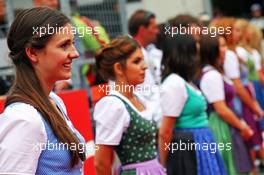 Formula Una girls. 21.06.2015. Formula 1 World Championship, Rd 8, Austrian Grand Prix, Spielberg, Austria, Race Day.