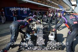 Daniel Ricciardo (AUS) Red Bull Racing RB11. 20.02.2015. Formula One Testing, Day Two, Barcelona, Spain.