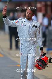 Jenson Button (GBR) McLaren. 21.02.2015. Formula One Testing, Day Three, Barcelona, Spain.