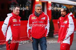 Maurizio Arrivabene (ITA) Ferrari Team Principal (Centre). 19.02.2015. Formula One Testing, Day One, Barcelona, Spain.