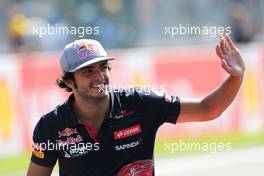Carlos Sainz (ESP), Scuderia Toro Rosso  23.08.2015. Formula 1 World Championship, Rd 13, Belgian Grand Prix, Spa Francorchamps, Belgium, Race Day.