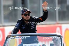 Sergio Perez (MEX), Sahara Force India  23.08.2015. Formula 1 World Championship, Rd 13, Belgian Grand Prix, Spa Francorchamps, Belgium, Race Day.