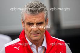 Maurizio Arrivabene (ITA) Ferrari Team Principal. 20.08.2015. Formula 1 World Championship, Rd 11, Belgian Grand Prix, Spa Francorchamps, Belgium, Preparation Day.