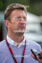 Allan McNish (GBR) BBC F1 Presenter. 20.08.2015. Formula 1 World Championship, Rd 11, Belgian Grand Prix, Spa Francorchamps, Belgium, Preparation Day.