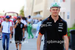 Nico Hulkenberg (GER) Sahara Force India F1. 19.04.2015. Formula 1 World Championship, Rd 4, Bahrain Grand Prix, Sakhir, Bahrain, Race Day.