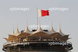 Paddock building. 19.04.2015. Formula 1 World Championship, Rd 4, Bahrain Grand Prix, Sakhir, Bahrain, Race Day.