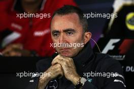 Paddy Lowe (GBR) Mercedes AMG F1 Executive Director (Technical) in the FIA Press Conference. 05.06.2015. Formula 1 World Championship, Rd 7, Canadian Grand Prix, Montreal, Canada, Practice Day.