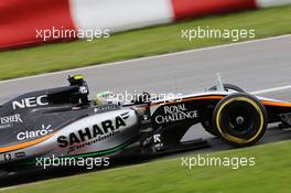 Sergio Perez (MEX) Sahara Force India F1 VJM08. 07.06.2015. Formula 1 World Championship, Rd 7, Canadian Grand Prix, Montreal, Canada, Race Day.
