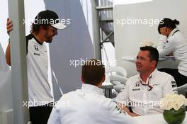 (L to R): Fernando Alonso (ESP) McLaren with Eric Boullier (FRA) McLaren Racing Director. 06.06.2015. Formula 1 World Championship, Rd 7, Canadian Grand Prix, Montreal, Canada, Qualifying Day.