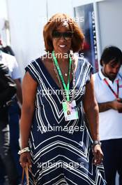 Gayle King (USA) Television Presenter. 06.06.2015. Formula 1 World Championship, Rd 7, Canadian Grand Prix, Montreal, Canada, Qualifying Day.
