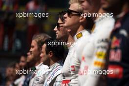Romain Grosjean (FRA) Lotus F1 Team on the grid. 12.04.2015. Formula 1 World Championship, Rd 3, Chinese Grand Prix, Shanghai, China, Race Day.