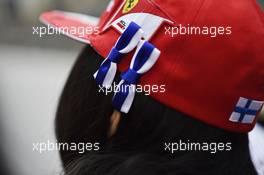 A Kimi Raikkonen (FIN) Ferrari fan. 09.04.2015. Formula 1 World Championship, Rd 3, Chinese Grand Prix, Shanghai, China, Preparation Day.