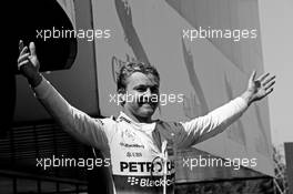 Race winner Nico Rosberg (GER) Mercedes AMG F1 celebrates in parc ferme. 10.05.2015. Formula 1 World Championship, Rd 5, Spanish Grand Prix, Barcelona, Spain, Race Day.