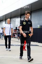 Romain Grosjean (FRA) Lotus F1 Team. 03.07.2015. Formula 1 World Championship, Rd 9, British Grand Prix, Silverstone, England, Practice Day.