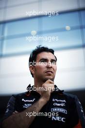Sergio Perez (MEX) Sahara Force India F1. 03.07.2015. Formula 1 World Championship, Rd 9, British Grand Prix, Silverstone, England, Practice Day.
