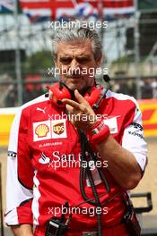 Maurizio Arrivabene (ITA) Ferrari Team Principal on the grid. 05.07.2015. Formula 1 World Championship, Rd 9, British Grand Prix, Silverstone, England, Race Day.