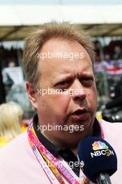 Andy Palmer (GBR) Aston Martin CEO on the grid. 05.07.2015. Formula 1 World Championship, Rd 9, British Grand Prix, Silverstone, England, Race Day.