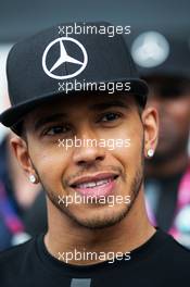 Lewis Hamilton (GBR) Mercedes AMG F1. 05.07.2015. Formula 1 World Championship, Rd 9, British Grand Prix, Silverstone, England, Race Day.
