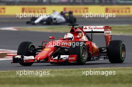 Sebastian Vettel (GER) Ferrari SF15-T. 05.07.2015. Formula 1 World Championship, Rd 9, British Grand Prix, Silverstone, England, Race Day.