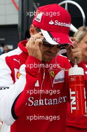 Sebastian Vettel (GER) Ferrari. 05.07.2015. Formula 1 World Championship, Rd 9, British Grand Prix, Silverstone, England, Race Day.