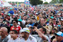 Fans at the post race concert. 05.07.2015. Formula 1 World Championship, Rd 9, British Grand Prix, Silverstone, England, Race Day.