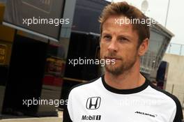 Jenson Button (GBR) McLaren. 05.07.2015. Formula 1 World Championship, Rd 9, British Grand Prix, Silverstone, England, Race Day.
