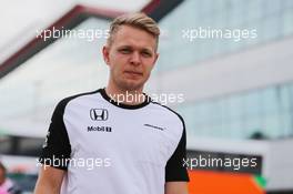 Kevin Magnussen (DEN) McLaren Test and Reserve Driver. 02.07.2015. Formula 1 World Championship, Rd 9, British Grand Prix, Silverstone, England, Preparation Day.