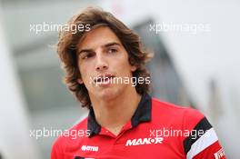 Roberto Merhi (ESP) Manor Marussia F1 Team. 02.07.2015. Formula 1 World Championship, Rd 9, British Grand Prix, Silverstone, England, Preparation Day.